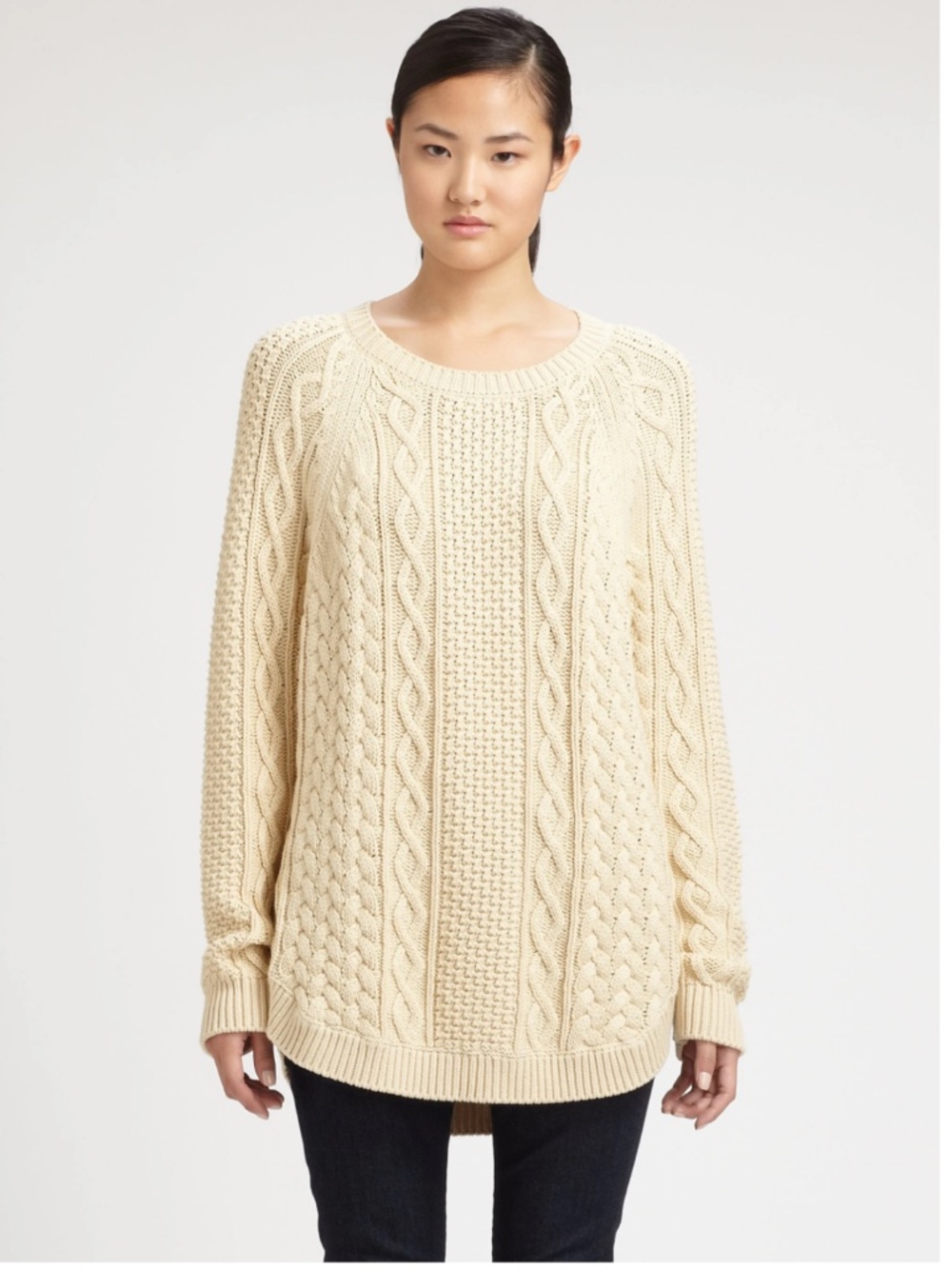 Michael Kors Fisherman Chunky Cable Knit Sweater